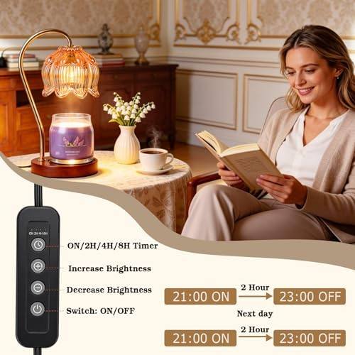 Funistree Amber Glass Candle Warmer Lamp — photo 8 of 14