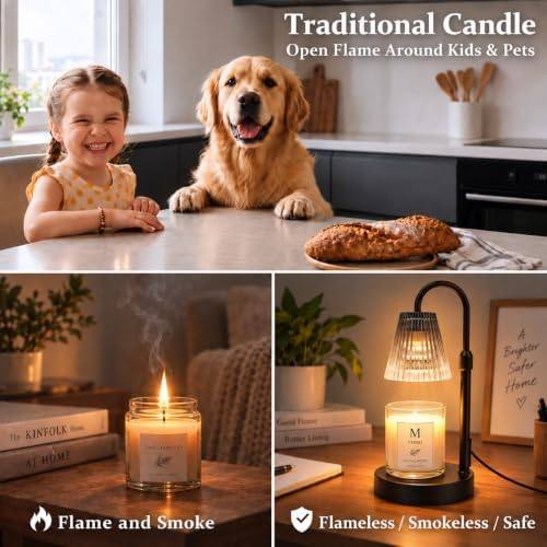 Funistree Black Iridescent Glass Candle Warmer Lamp — photo 4 of 18
