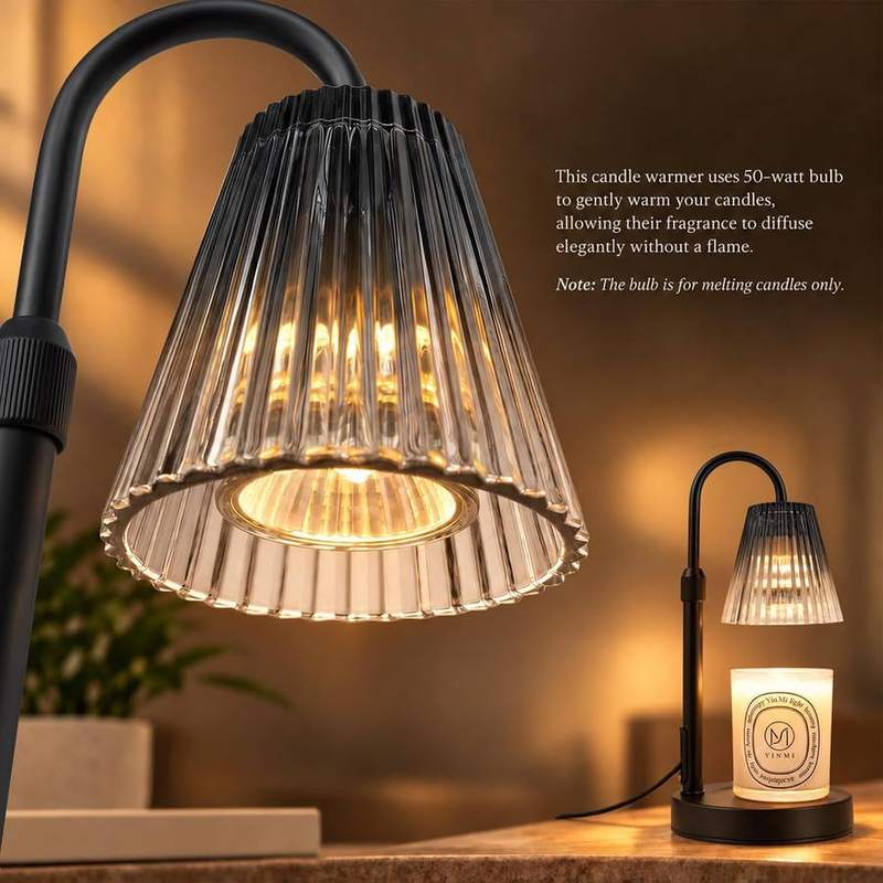 Funistree Black Iridescent Glass Candle Warmer Lamp — photo 13 of 18