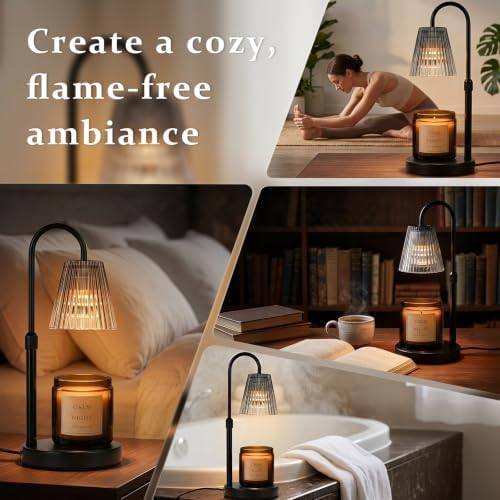 Funistree Black Iridescent Glass Candle Warmer Lamp — photo 16 of 18
