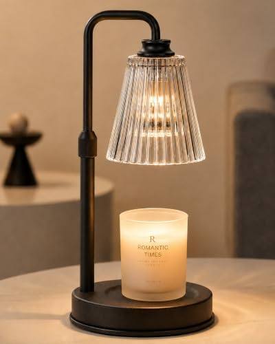 Funistree Black Ribbed Glass Candle Warmer Lamp — photo 2 of 18