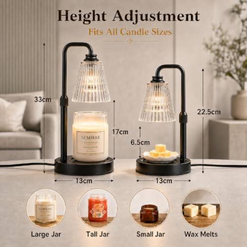 Funistree Black Ribbed Glass Candle Warmer Lamp — photo 6 of 18