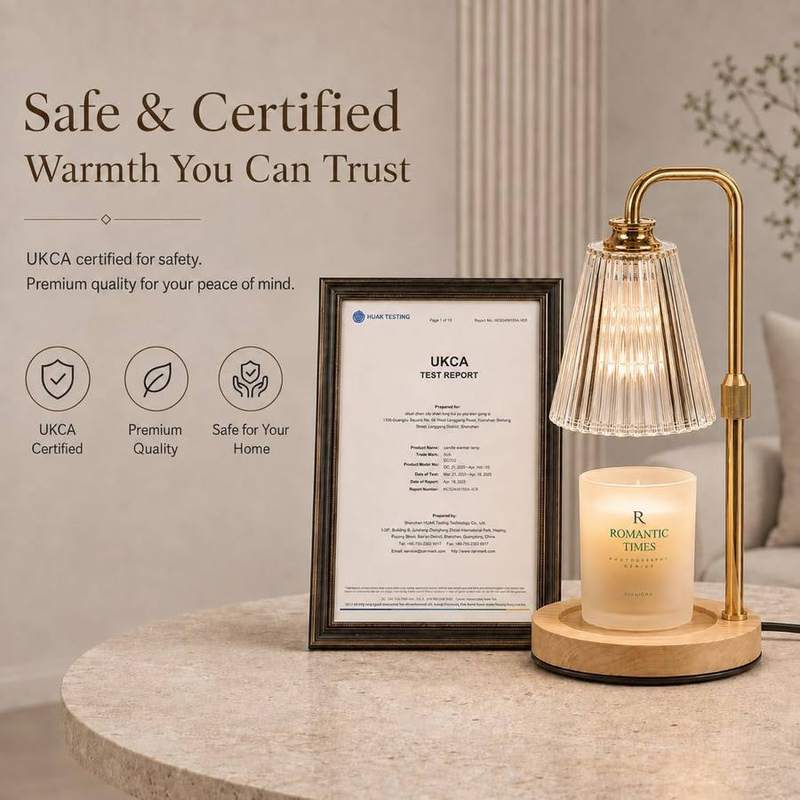 Funistree Gold Ribbed Glass Candle Warmer Lamp — photo 11 of 18