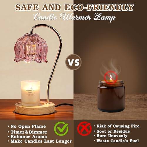 Funistree Pink Glass Candle Warmer Lamp — photo 4 of 16