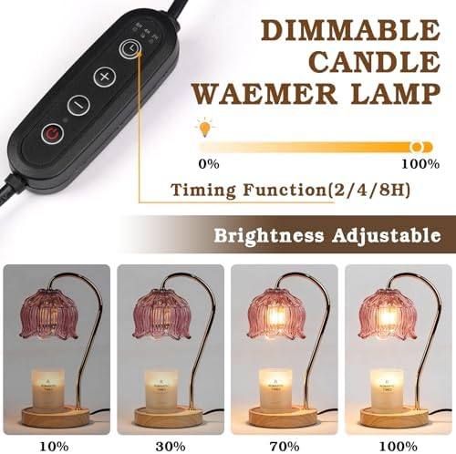Funistree Pink Glass Candle Warmer Lamp — photo 6 of 16
