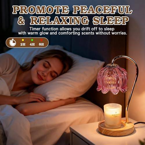 Funistree Pink Glass Candle Warmer Lamp — photo 8 of 16