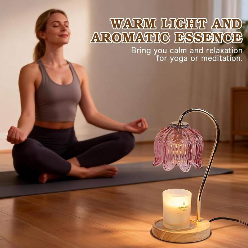 Funistree Pink Glass Candle Warmer Lamp — photo 13 of 16