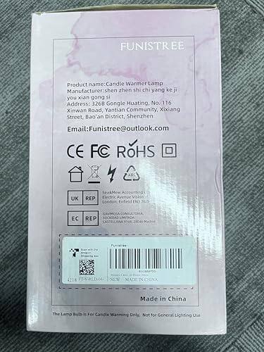 Funistree Pink Glass Candle Warmer Lamp — photo 16 of 16