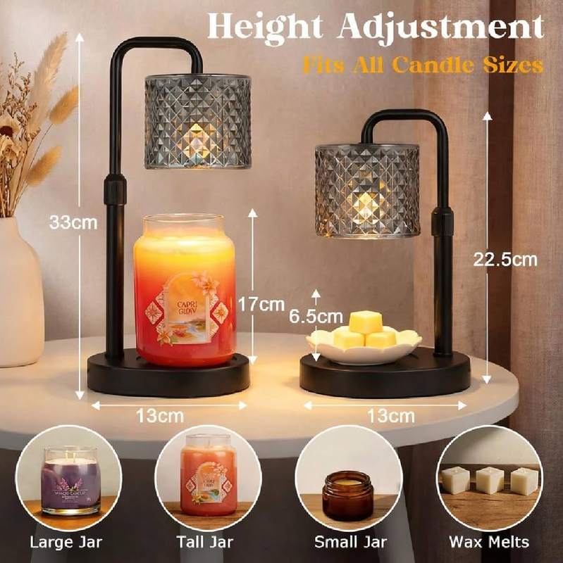 Funslive Black Wood-Base Candle Warmer Lamp — photo 7 of 16