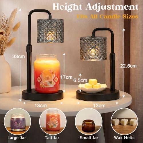 Funslive Black Wood-Base Candle Warmer Lamp — photo 8 of 16