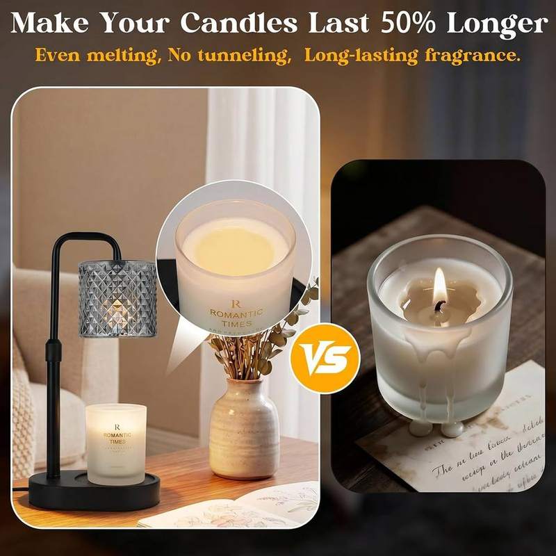 Funslive Black Wood-Base Candle Warmer Lamp — photo 13 of 16