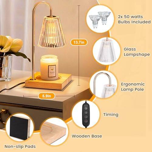 GKXLH Clear Glass Candle Warmer Lamp — photo 8 of 16