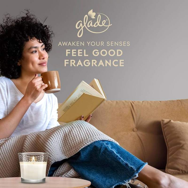 Glade Romantic Vanilla Blossom Jar Candles, Pack of 6 — photo 3 of 11