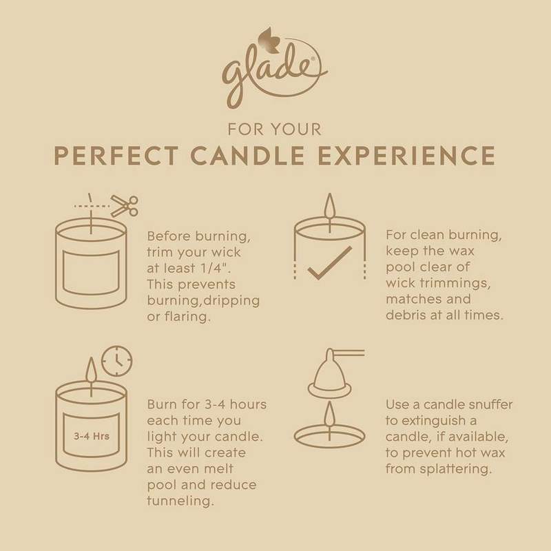 Glade Romantic Vanilla Blossom Jar Candles, Pack of 6 — photo 9 of 11
