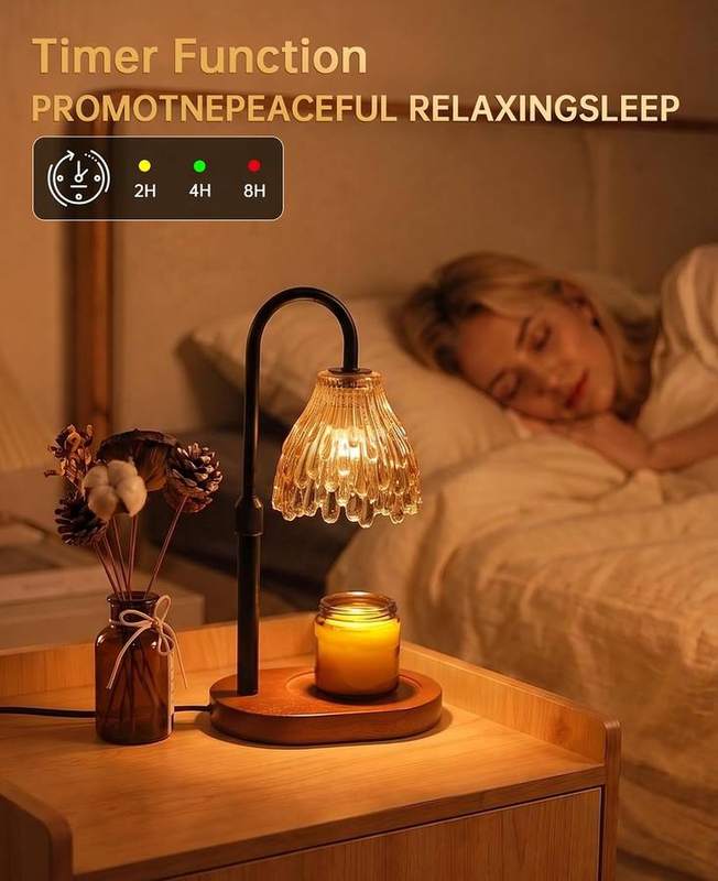 Gyradi Champagne Flower Glass Candle Warmer Lamp — photo 9 of 16