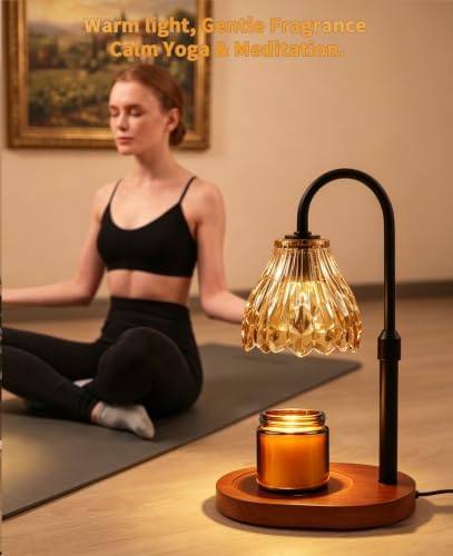 Gyradi Champagne Flower Glass Candle Warmer Lamp — photo 14 of 16
