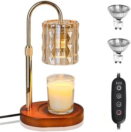 HAIDOLIANG Amber Glass Candle Warmer Lamp — photo 2 of 14