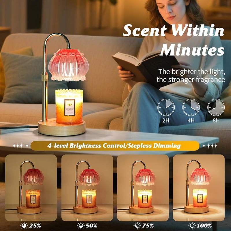 HAIDOLIANG Pink Candle Warmer Lamp — photo 5 of 12