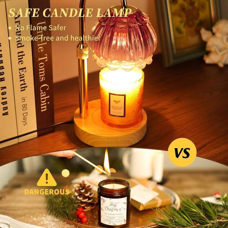 HAIDOLIANG Purple Candle Warmer Lamp — photo 3 of 12