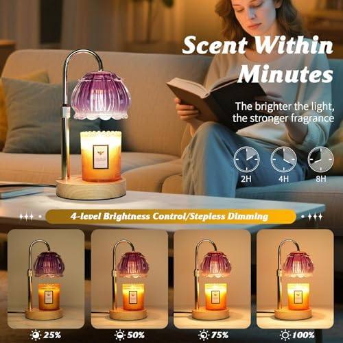 HAIDOLIANG Purple Candle Warmer Lamp — photo 6 of 12