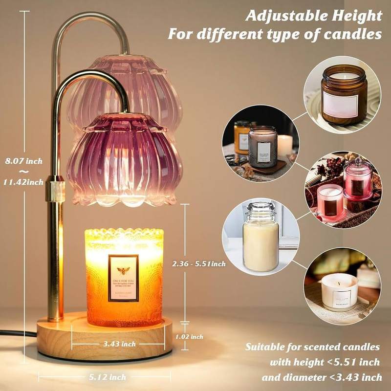 HAIDOLIANG Purple Candle Warmer Lamp — photo 7 of 12