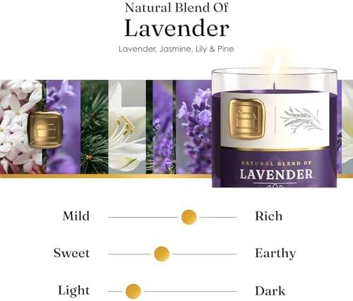 Home Supplys Large Lavender, Jasmine & Lily Candle, 300 g — photo 4 of 14