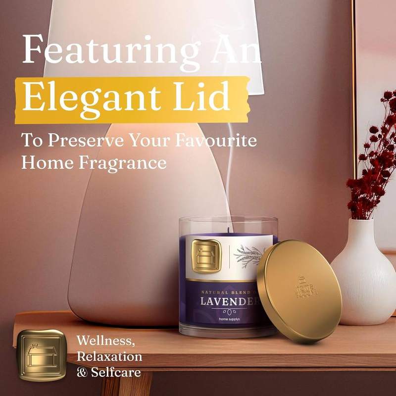 Home Supplys Large Lavender, Jasmine & Lily Candle, 300 g — photo 7 of 14
