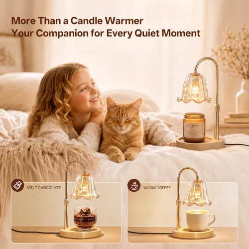 Homelist Gold Flower Candle Warmer Lamp — photo 10 of 18