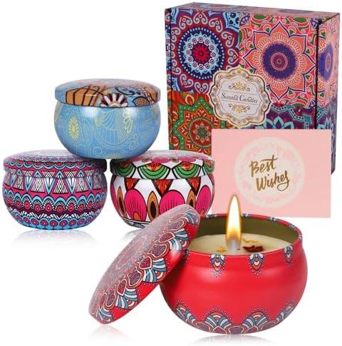 hongking Lavender, Freesia, Vanilla & Rose Candle Gift Set of 4 — photo 2 of 14