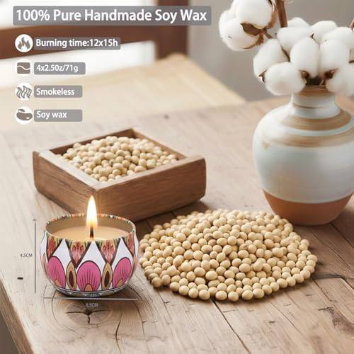 hongking Lavender, Freesia, Vanilla & Rose Candle Gift Set of 4 — photo 6 of 14