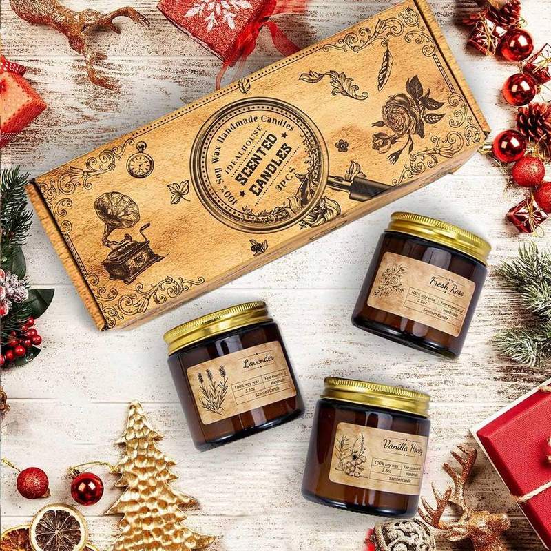 IDEALHOUSE Rose, Lavender and Vanilla Honey Candle Gift Set of 3 — photo 7 of 14