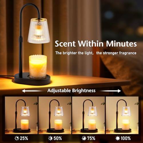 JEKEMORYE Clear Glass Candle Warmer Lamp — photo 4 of 14