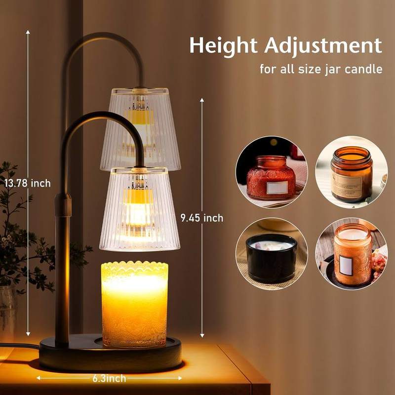 JEKEMORYE Clear Glass Candle Warmer Lamp — photo 7 of 14
