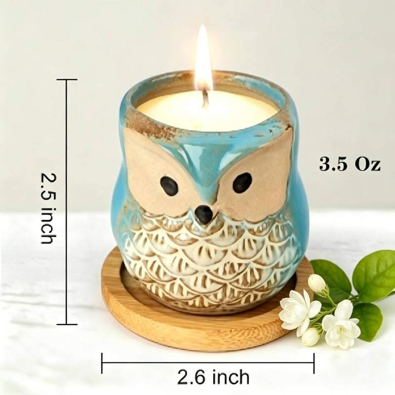 Kinforse Owl Scented Candle Gift Set of 6 — photo 3 of 14