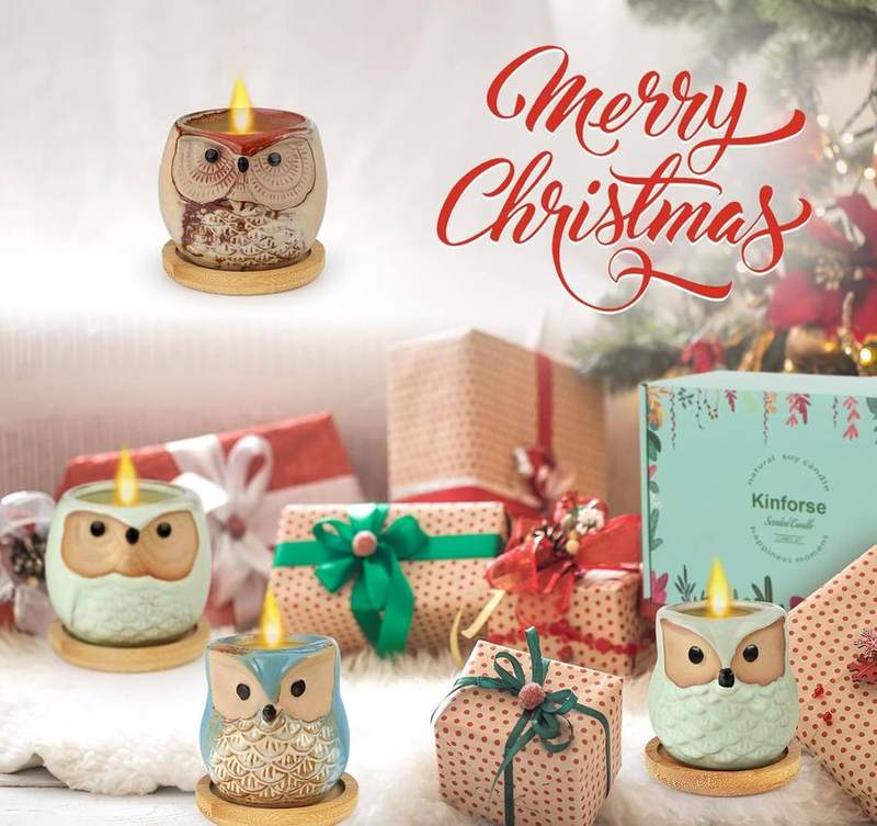 Kinforse Owl Scented Candle Gift Set of 6 — photo 11 of 14