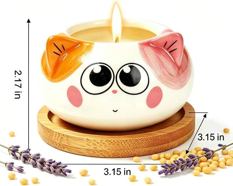Kinforse Cat Scented Candle Gift Set of 6 — photo 3 of 14