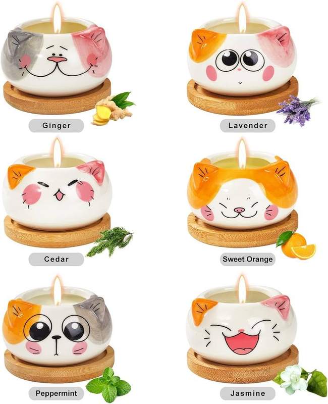 Kinforse Cat Scented Candle Gift Set of 6 — photo 5 of 14