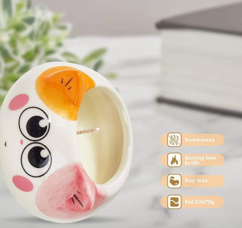 Kinforse Cat Scented Candle Gift Set of 6 — photo 7 of 14