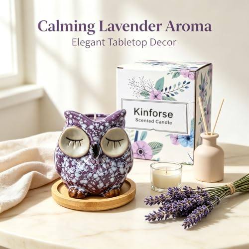 Kinforse Owl Lavender Scented Candle — photo 4 of 14