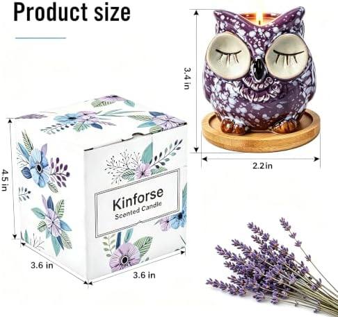 Kinforse Owl Lavender Scented Candle — photo 6 of 14