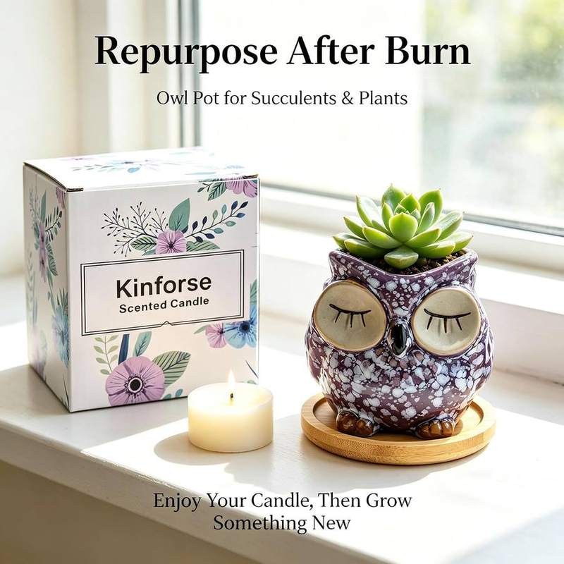 Kinforse Owl Lavender Scented Candle — photo 9 of 14
