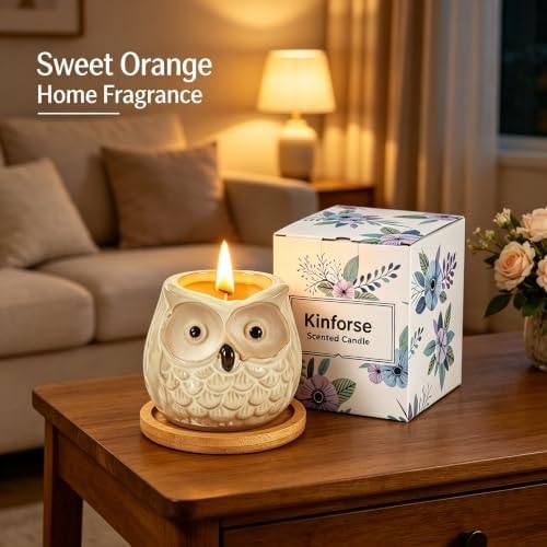 Kinforse Owl Sweet Orange Scented Candle — photo 4 of 16