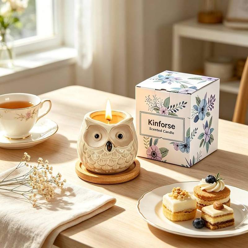 Kinforse Owl Sweet Orange Scented Candle — photo 7 of 16