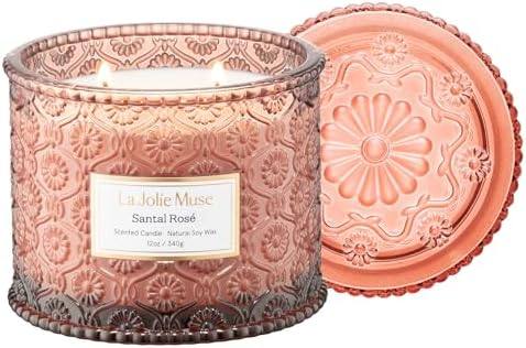 La Jolie Muse Santal Rose 2-Wick Candle, 12 oz — photo 2 of 16