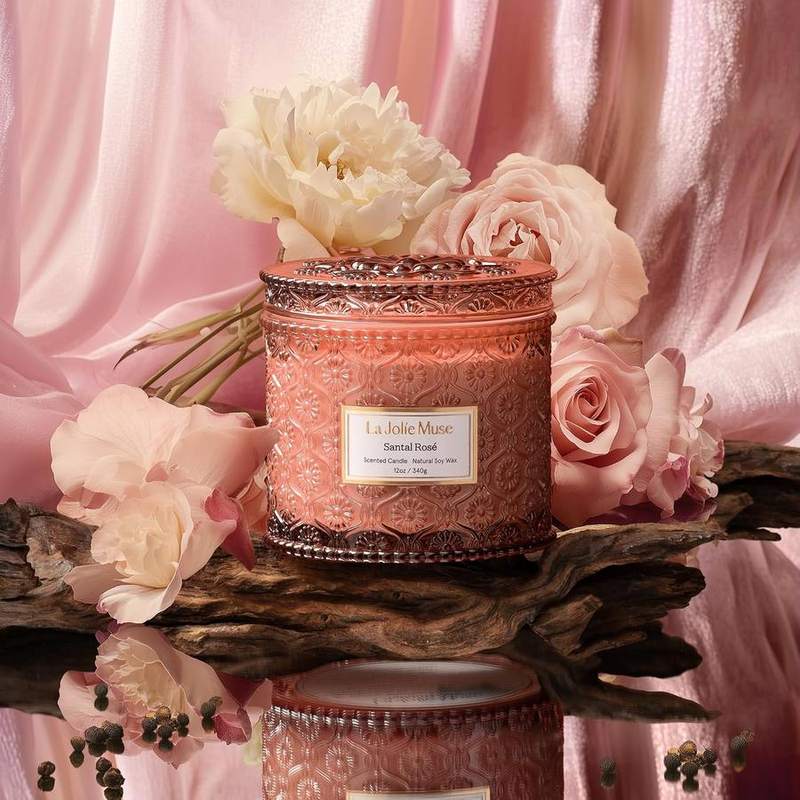 La Jolie Muse Santal Rose 2-Wick Candle, 12 oz — photo 5 of 16