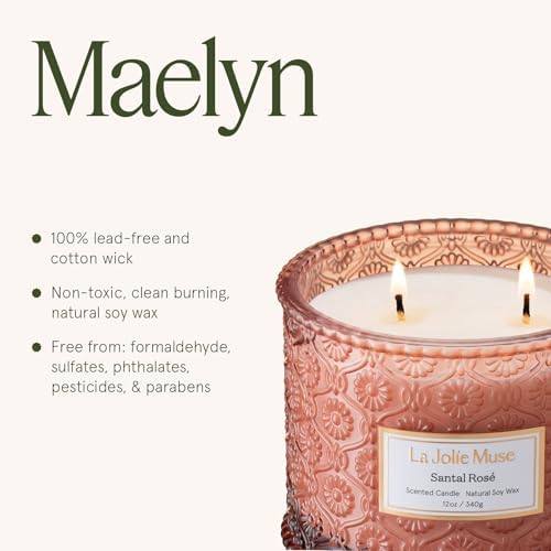 La Jolie Muse Santal Rose 2-Wick Candle, 12 oz — photo 12 of 16