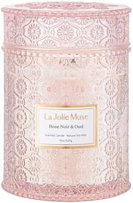 La Jolie Muse Rose Noir & Oud Candle, 19 oz — photo 2 of 14