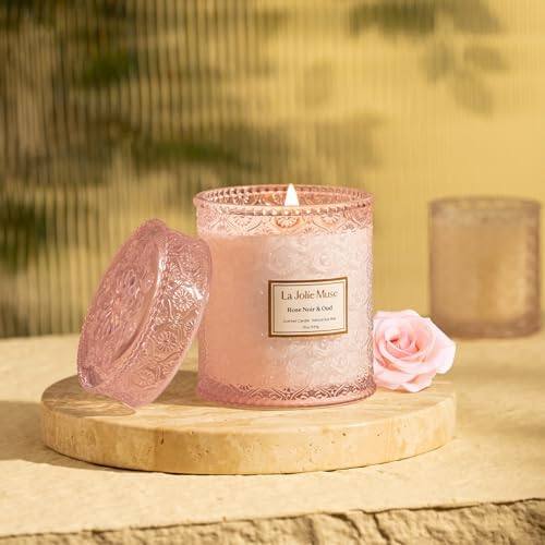 La Jolie Muse Rose Noir & Oud Candle, 19 oz — photo 6 of 14