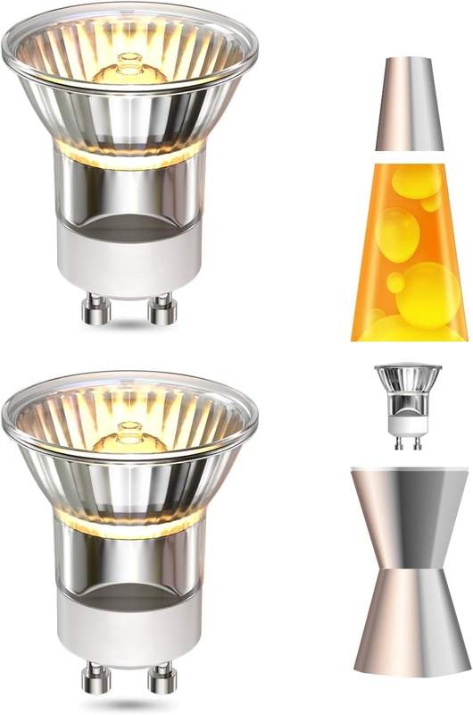 Lamptobe 2 Pack Mini MR11 GU10 35W Candle Warmer Lamp Bulb — GU10 candle warmer bulb