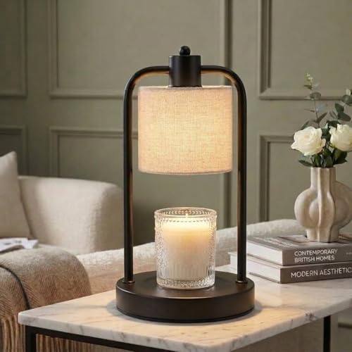 LAOPAO Cotton Linen Shade Candle Warmer Lamp — photo 2 of 16